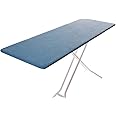 TIVIT Rectangular Ironing Board Cover for Sullivans Better Board - Titanium Metallic Coating, Thick Padding, Scorch Resistant, Elastic Edge, 59x22, Made in Italy