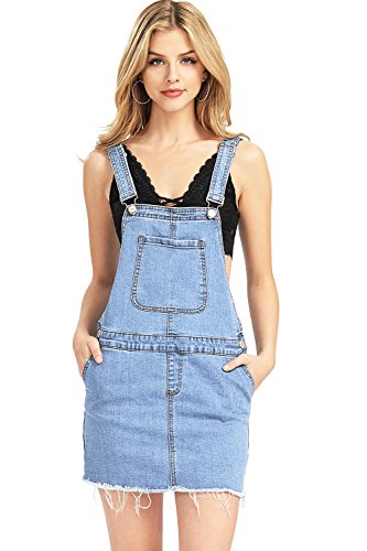 blue jean overalls dress