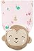 Simple Joys by Carter's Baby Girls' Cotton Snap Footed Sleep and Play, Pack of 2, Mint Green Owls/Pink Monkey, 0-3 Months