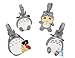 Finex Set of 4 Totoro Travel Luggage ID Tag for Bags Suitcases