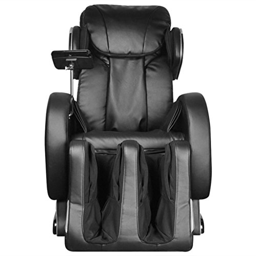 vidaXL-Poltrona-Elettrica-Massaggiante-Massaggio-Schermo-Comandi-Similpelle-Nera