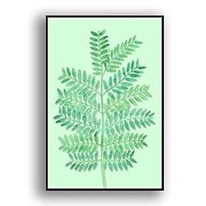 Framed Canvas Wall Art for Living Room, Bedroom Leaves Canvas Prints for Modern Home Decoration Ready to Hang - 16"x24" inches