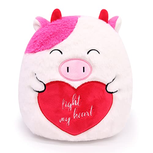 CHUDATOM Cow Plush Pillow Cow Stuffed Animals Toys, Cute Cow
