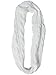 Loritta Womens Winter Warm Ribbed Thick Knit Infinity Scarf Circle Loop Cowl Scarf, White