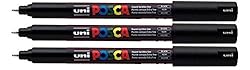 Uni Posca PC-1MR Black Colour Paint Marker Pens