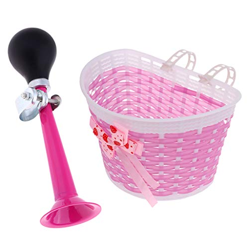 image for CUTICATE Detachable Bike Bowknot Front Shopping Basket and Bell Air Ho