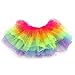 Anleolife Young Girl Rainbow Tutu Skirts For Birthday Christmas Gift (12 inch /34cm 1pcs)