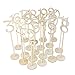 goldblue Wooden Table Numbers with Holder Base for Wedding or Home Decoration (1-20)