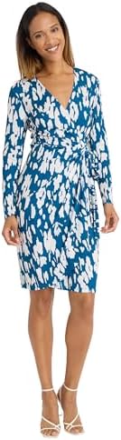 billabong women's wrap front midi length dress Wrap Front Midi Length Dress at Amazon Women's Clothing store