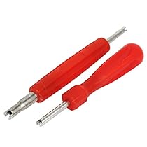uxcell 2 in 1 Set Dual Single Head Valve Core Remover Tire Repair Tool