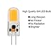 Classic Style Home 4 Watt G4 LED Light Bulb 2700K Warm White Dimmable Waterproof Bi-Pin Base 12V AC/DC T3 G4 40W LED Halogen Replacement 6Pack
