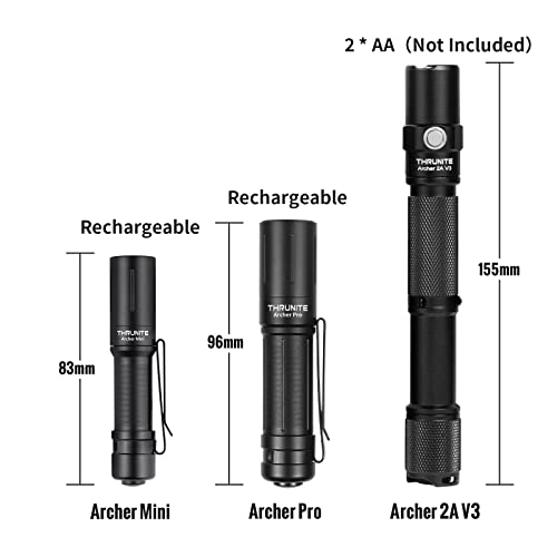 ThruNite EDC Flashlight Archer Mini, 405 Lumens Tail Switch LED