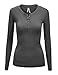 Ollie Arnes Women's Solid Long Sleeve Thermal Underwear Tops