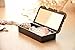 Keyzone Lovely Fake Eyelashes Earrings Necklace Container Rose Jewelry Box Mirror Storage
