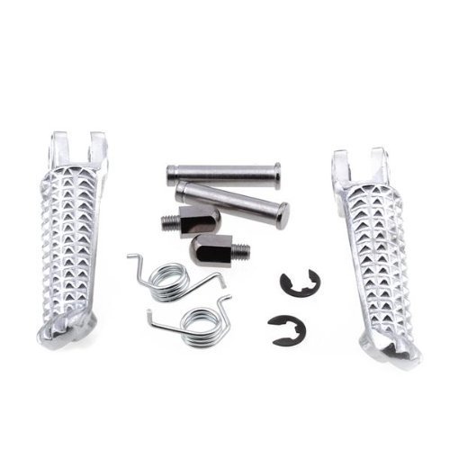 Dcolor Pair Aluminum Alloy Front Passenger Foot Rest Pegs for Yamaha YZF R1 R6 - Thumbnail 3