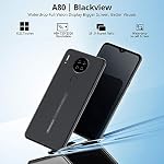 Mobile-PhoneBlackview-A80-4G-Smartphone-SIM-Free-Phones-UnlockedAndroid-10-Phone-with-6217-inches-Waterdrop-Screen13MP-Quad-Camera4200mAh2GB16GB128GB-ExtensionFaceFingerprint-Unlock-Black