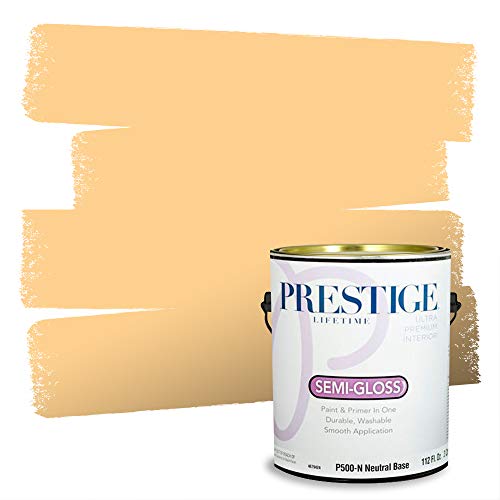 PRESTIGE Paints P500-N-144BM Interior Paint and Primer In One Semi-Gloss Compar…