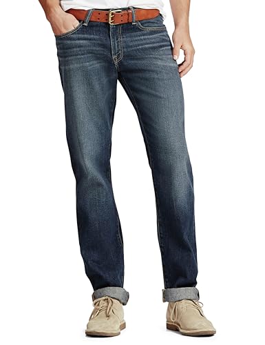 Lucky Brand 410 Athletic Fit Jean para hombre - Azul - 36W x 32L