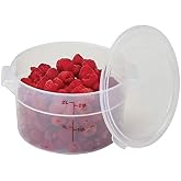 AMZ Empire Cambro 2 Qt Round Storage Container With Lid Translucent And Measuring Cup/Container Kit/Kitchen Organization Set