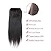 Brazilian Straight Hair With Closure 3 Bundles Unprocessed Virgin Human Hair Bundles With Lace Closure Three Part Hair Extensions Natural Color (24 26 28+22Three part)
