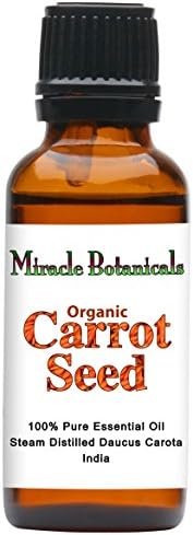 Miracle Botanicals Organic Carrot Seed Essential Oil - 100% Pure Daucus Carota - Therapeutic Grade (30ML)