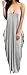 Bigyonger Women 's Loose Low V Neckline Spaghetti Straps Maxi Dress Beach Wear,Grey,X-Large