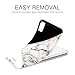 LUOLNH Compatible with iPhone Xs Max Case,Marble Design Slim Shockproof Flexible Soft Silicone Rubber TPU Bumper Cover Skin Case for iPhone Xs Max 6.5 inch(2018)-Geometric Black