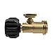 Propane Tank Gauge - Gas Pressure Meter, Solid Brass RV Propane Gas Level Indicator, Tank Connector Adapter, Leak Detector Fit QCC1/Type1 Connection for RV, Camper, Turkey Fryer, Cylinder, Gas Grill