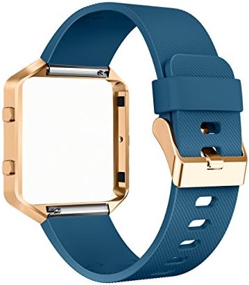 THRODY Fitbit Blaze Bands and Frame, Accessory Replacement Fit bit Blaze Band Strap for Smart Fitness Blaze Watch Bracelet Wristband Large Small with Metal Buckle Clasp Women Men Kids, No Tracker