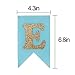 palasasa Glitter Gold and Blue One Banner -First Birthday Decorations Burlap Highchair Banner for 1st Birthday Baby Boy