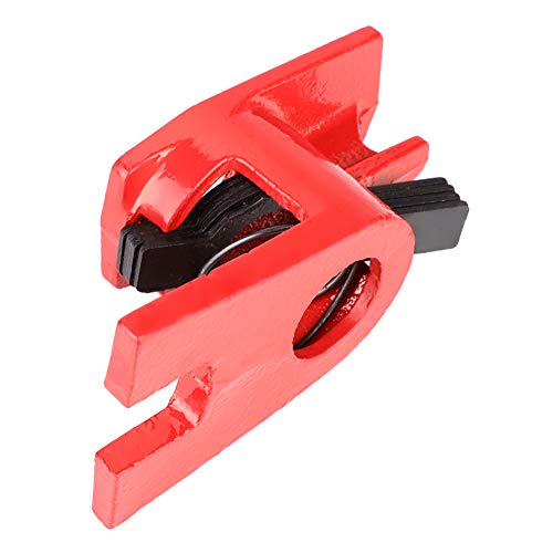 3/4" Wood Gluing Pipe Clamp Set 4 Pack Heavy Duty Cast Iron Quick Release pipe clamps with Wide Base for Woodworking - Thumbnail 5