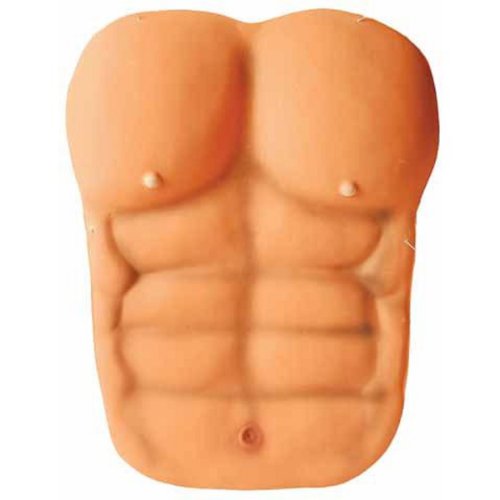Mens Male EVA Fake Muscle Six Pack Chest Comedy Fancy Dress ...