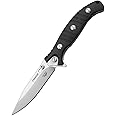 HOKC Gecko | 340-100406 | Pocket Knife, EDC Knife by Official Dealer - Liner Lock, G10 Handle, Comfortable Pocket Clip, Ball Bearing, Finger Flipper, Adjustable Thumb Stud, Long and Durable D2 Stainless Tool Steel, Satin Finished - Ideal for Camping & Hunting