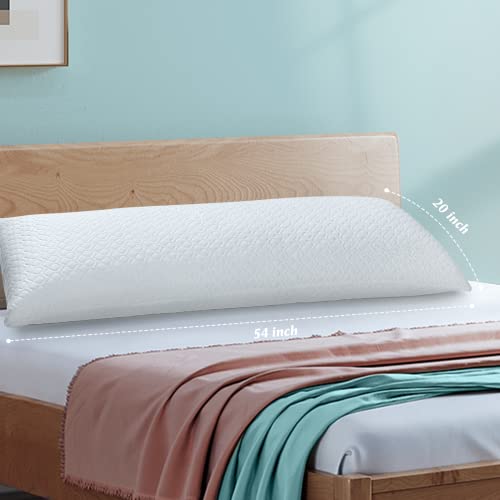 Rainmr Shredded Memory Foam Full Body Pillow Side Sleeper Huggable Long Pillow for Body
