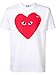Comme des Garcons PLAY Small Eyes Heart Graphic T-Shirt, White