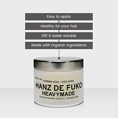Hanz de Fuko Heavymade Hair Styling Gel Pomade with a High Shine