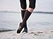 Compression Socks for Men & Women 15-20 mmHg (1 pair - black) by 85MPH Best for Running, Flight Travel, Crossfit, Athletic Sports, Graduated