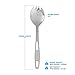Tapirus Stainless Steel Classic Sporks Set of 4 - Save Space When Camping, Hiking or Backpacking - Heavy Duty Fire Proof Metal Tool - Long Handle, Reusable and Extra Light for Travel - with Case