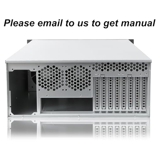 RackChoice 4U Rackmount Server Chassis 8-Bay 12Gbps Hot-Swappable SATA/SAS, EATX/ATX Compatible, Alloy Steel, Black, Ideal for Data Centers & SMBs