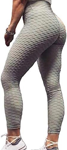 Eseres 12 Colorways High Waisted Leggings for Women Butt Lifting Slimming Leggings Textured Stretchy Sexy Yoga Pants