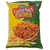 Balaji Chataka Pataka - Masala Masti - (spicy rice and corn sticks) - 65g - (pack of 4)