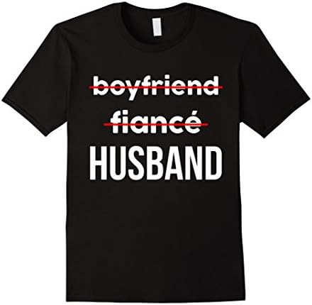 Mens Boyfriend Gift, Fiance Gift, Husband Gift T-shirt Medium Black