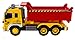 WolVol Friction Powered Dump Truck Toy - Premium Quality Plastic Heavy Equipment Vehicle Toy Battery Operated with Lights & Sounds - Fun Gift for All Occasions for Kids Boys Girls