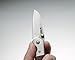 KUBEY Mini Folding Knife, Compact EDC and Gentleman's Pocket Knife with Wooden Handle for Camping Hunting and DIY (KU112)