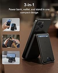 ESR 5,000mAh Wireless Power Bank Wallet with USB-C