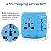 Upgraded Universal Travel Adapter, Castries All-in-one Worldwide Travel Charger Travel Socket, International Power Adapter with 4 USB Ports, AC Plug for Over 150 Countries, Travel Accessories, Blue