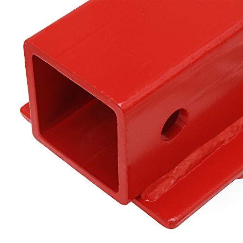 NIXFACE 2" Insert Clamp On Forklift Hitch Receiver Pallet Fork Trailer Towing Adapter W/Chain - Thumbnail 2