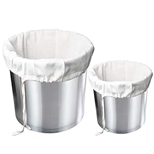 Winfred Zeefzak 2 packs zachte katoenen mousseline doek of zakken, herbruikbare brouwzakken voor het persen van fruit…