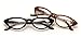 V.W.E. 2 Pairs Deluxe Female Cateye Vintage Reading Glasses Women Readers (1 Black 1 Tortoise, 2.50)