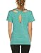 ZHENWEI Women's Short Sleeve Yoga Tops Activewear Running Workouts T-Shirt Cross Back Sports Shirts Women Yoga Shirt